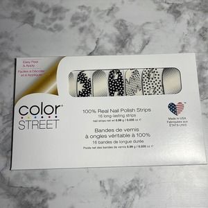 Color Street Comic Relief Overlay Nail Strips NWT